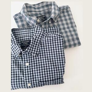Abercrombie & Fitch Men gingham Shirt Bundle 2 - Size M